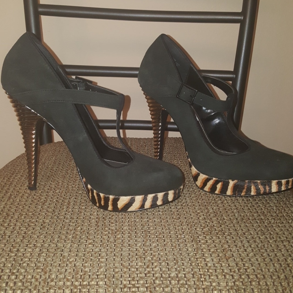 Rachel Roy Suede Mary Jane Heels